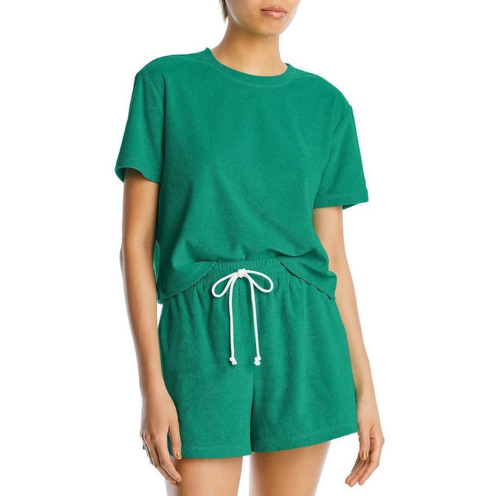 WAYF BLOOMINGDALE'S TERRY CLOTH DRAWSTRING SHORTS NWT